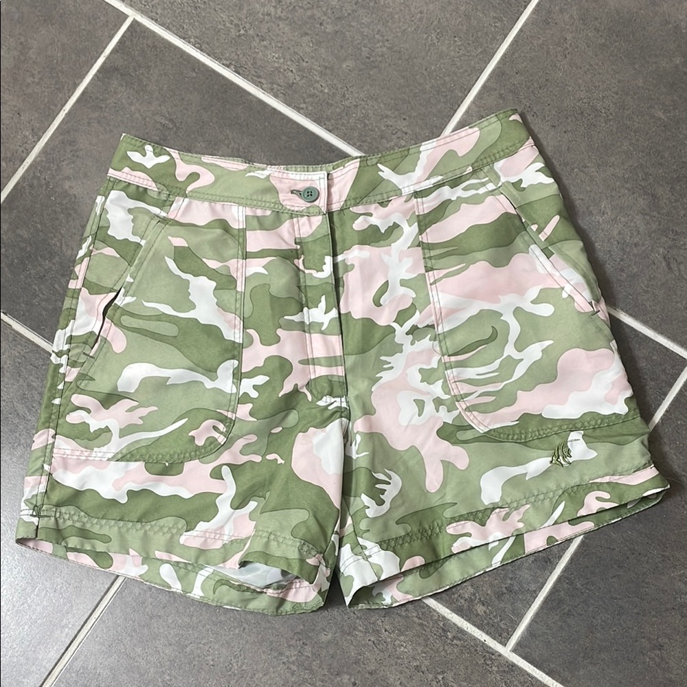 Guy Harvey Pink and Green Cargo Shorts